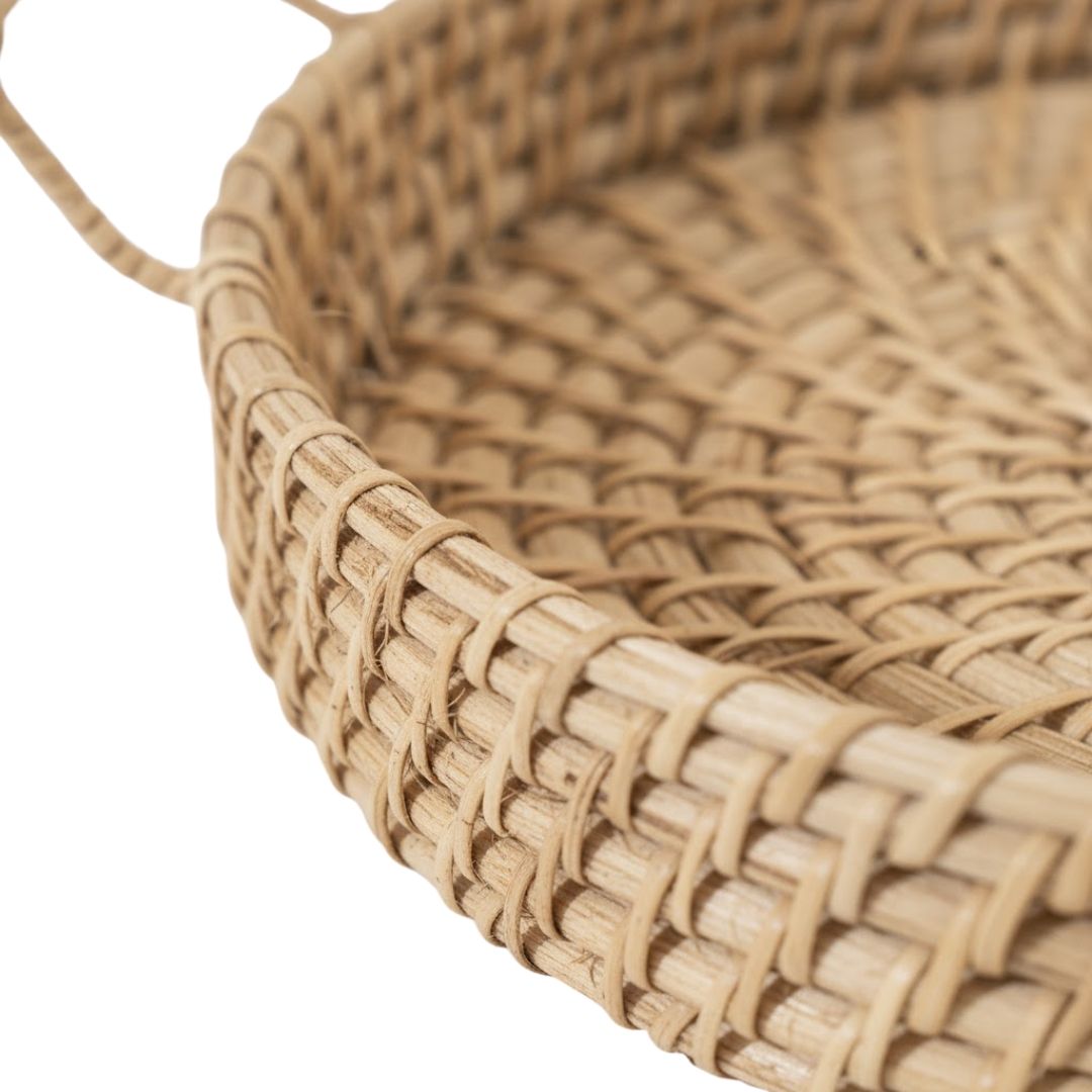 Sustainable Rattan Serving Tray